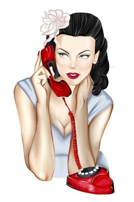 Read online Pin-Up Girl on the Phone Journal: 150 Page Lined Notebook/Diary - NOT A BOOK file in PDF