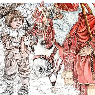 Read The Baker's Dozen Coloring Book: A Grayscale Adult Coloring Book and Children's Storybook Featuring a Christmas Legend of Saint Nicholas (Skyhook Coloring Storybooks) - Aaron Shepard | ePub